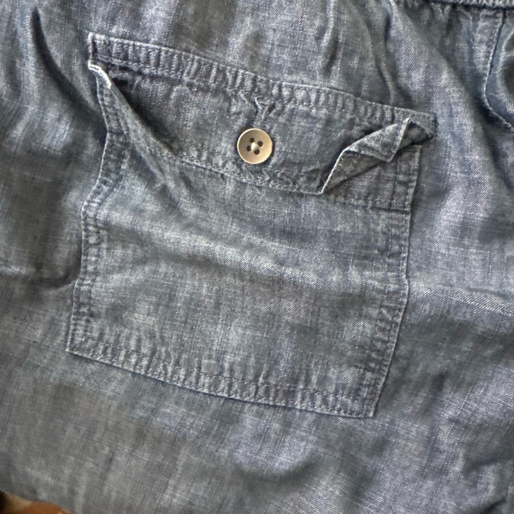 GAP Blue Chambray Jogger Pants - Picture 3 of 3